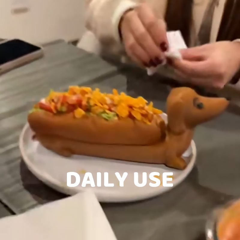 Cute Dachshund Dog Decorative Serving Tray
