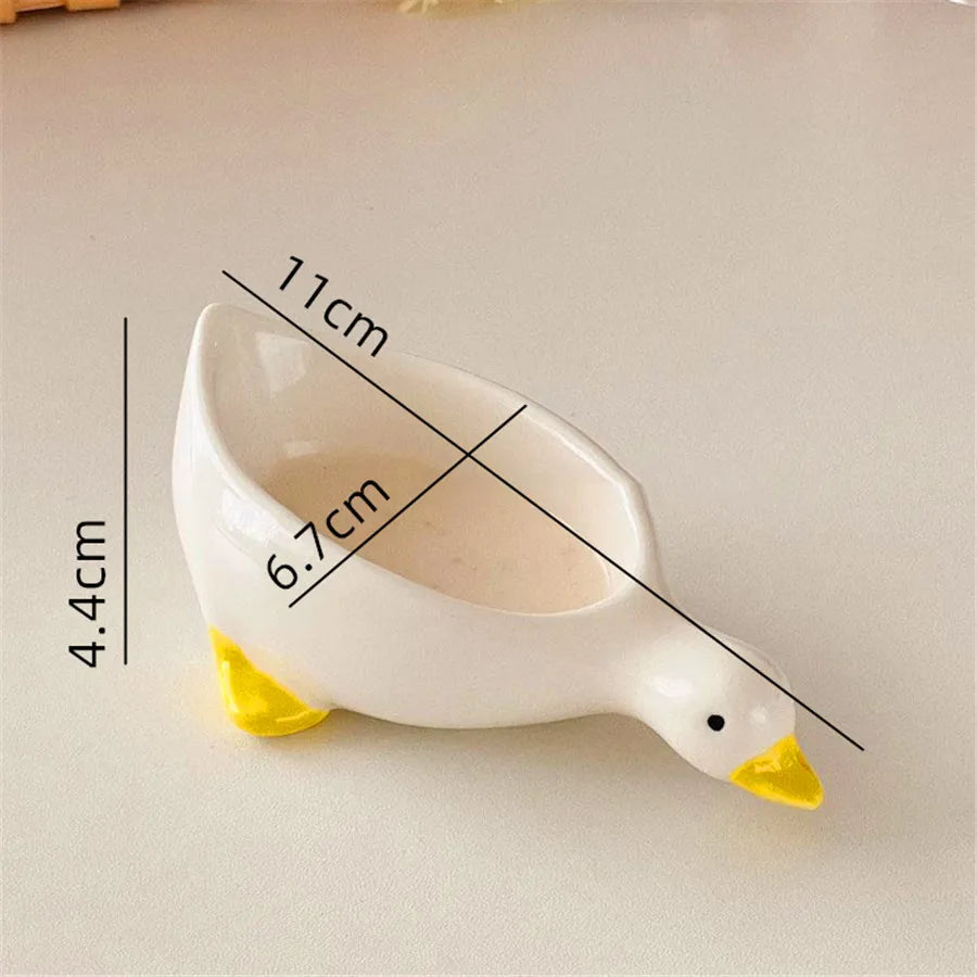 Handcrafted Ceramic Duck Sauce Bowl for Dining and Entertaining