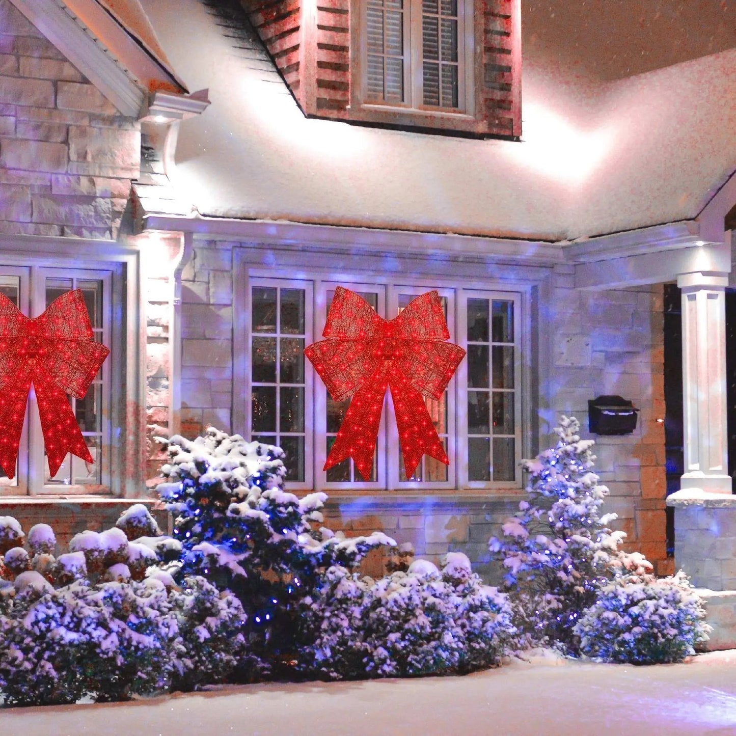 HolidayGlow™ - XXL Illuminated Christmas Bow Decor