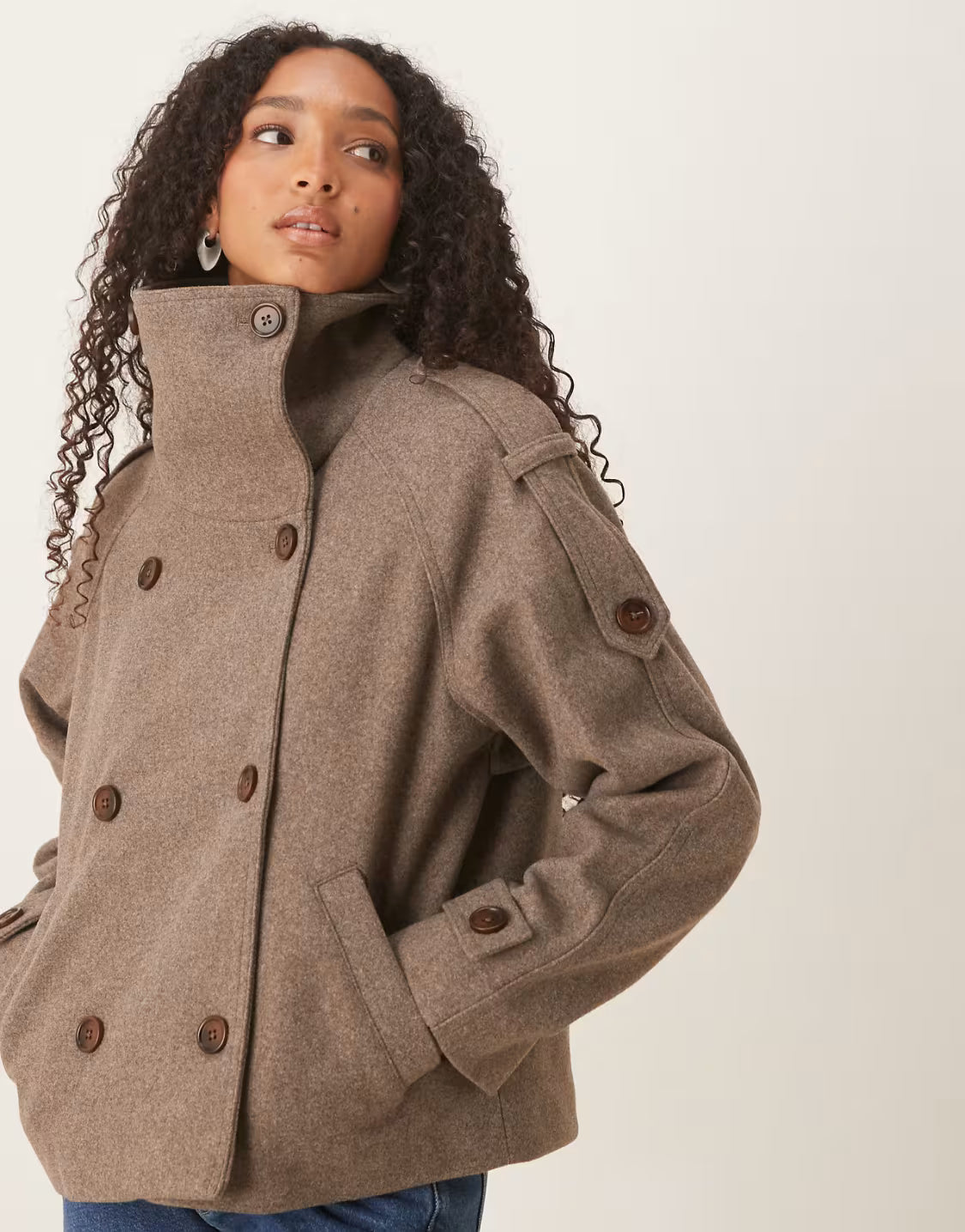 Chic Autumn Wool Pea Coat