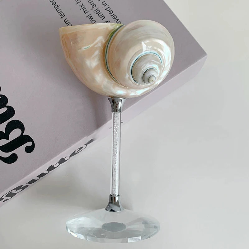 Elegant Ocean-Inspired Cocktail Glass