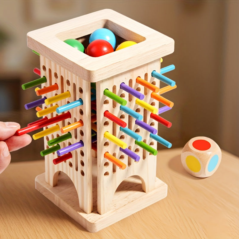 Milo's Magic Tower – Three-in-One Wooden Game Set