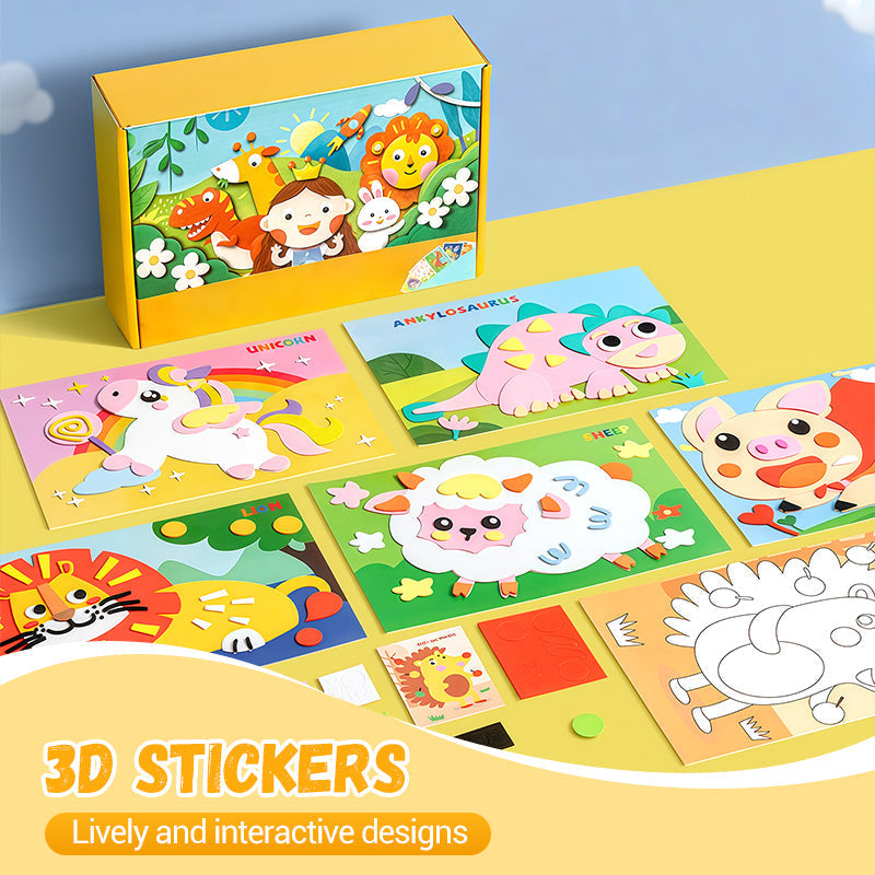 Kids DIY 3D EVA Sticker Craft Kit for Creative Fun