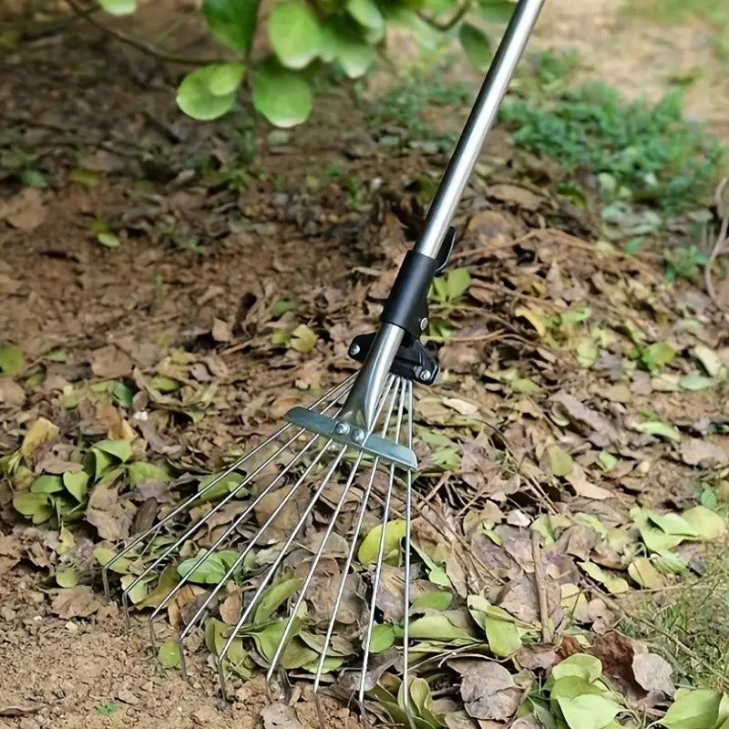 Versatile Lightweight Garden Rake for Yard and Lawn Care