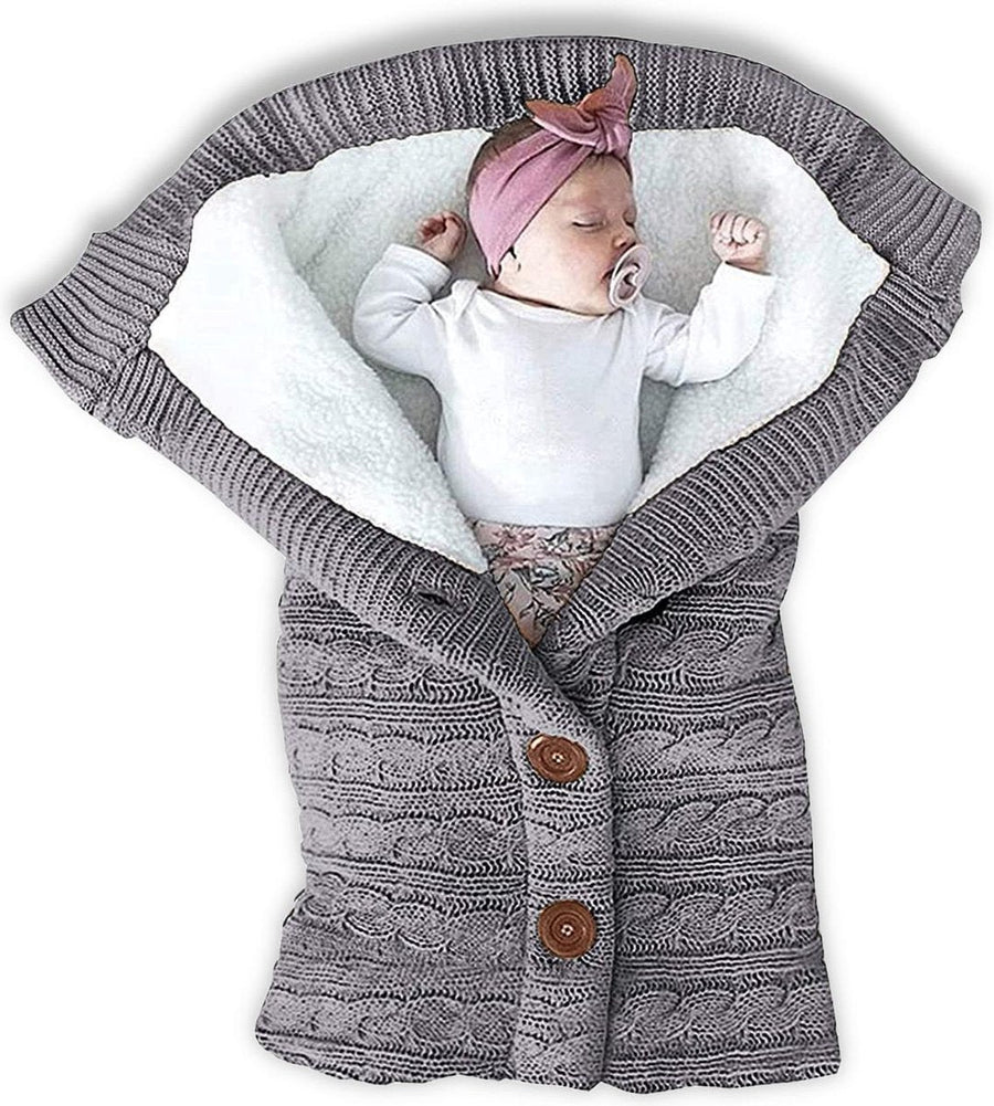 LittleCradle™ - Cozy Knitted Baby Sleeping Bag for Winter