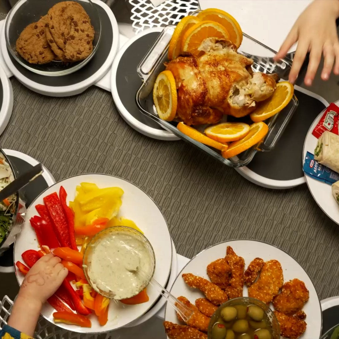Rotating Lazy Susan Serving Tray for Effortless Dining and Entertaining
