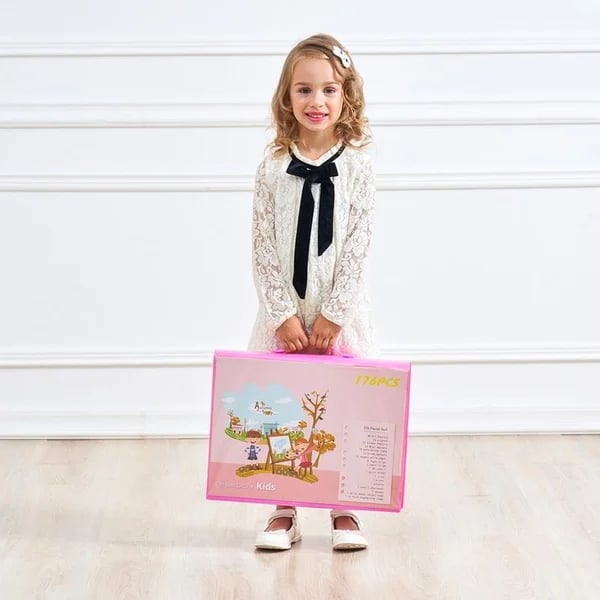 CreativeJoy™ - 6-in-1 Art Set with Painting Tools & Vibrant Colors