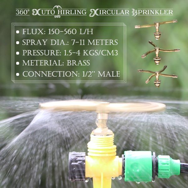AquaSpin™ - 3/4 Arm Rotary Sprayer