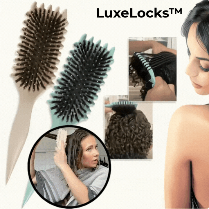 LuxeLocks™ - Detangling Curl Brush for Defined Waves