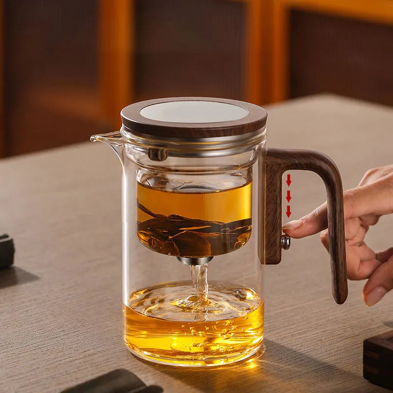 Elegant Heat-Resistant Glass Teapot for Loose Leaf Brewing