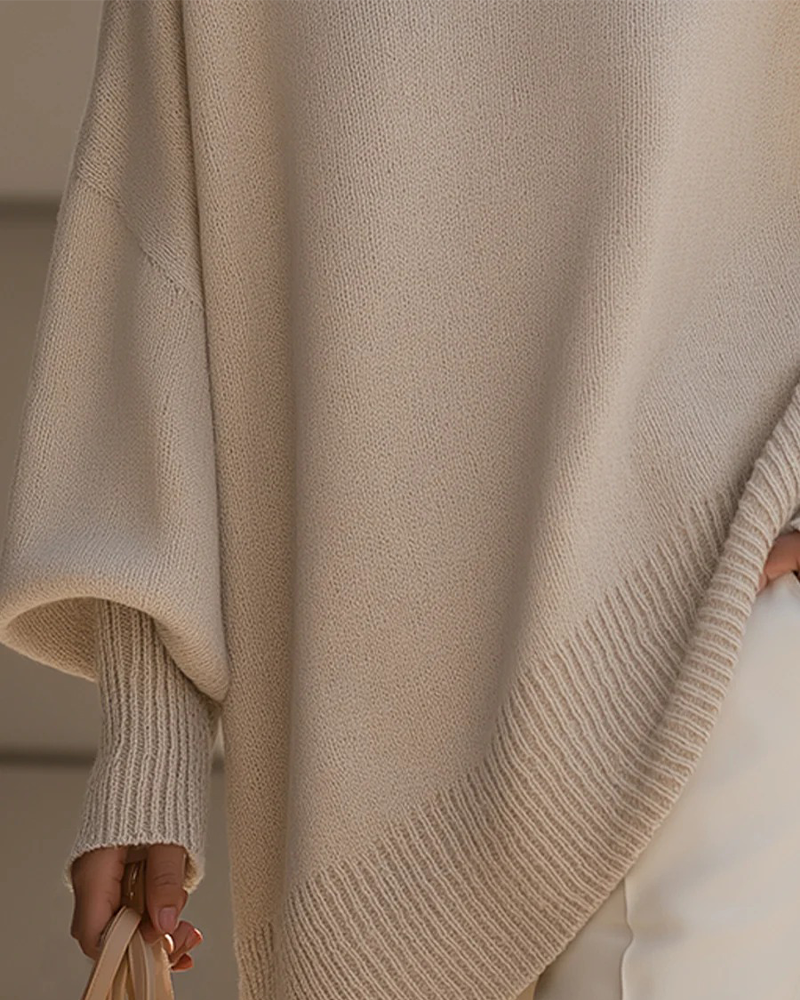 Relaxed Fit Round Neck Sweater