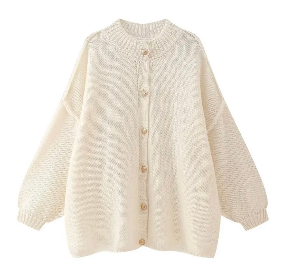 Cozy Oversized Knit Cardigan Sweater