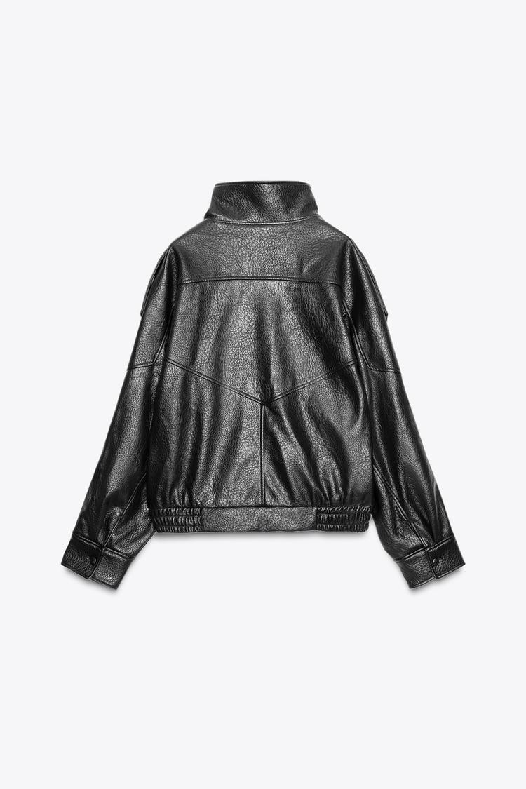 Black Faux Leather Jacket