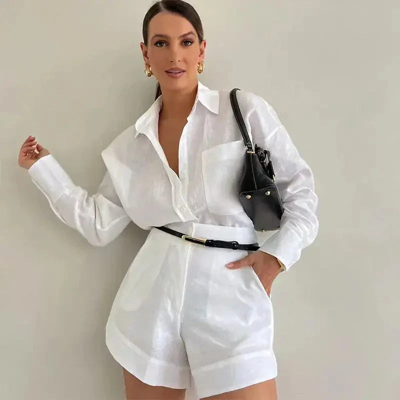 Lightweight Casual Shirt and Shorts Set for Everyday Comfort