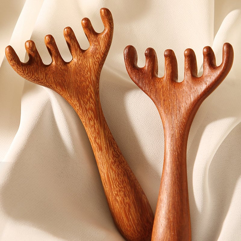 Sandalwood Meridian Comb for Relaxing Head and Neck Massage