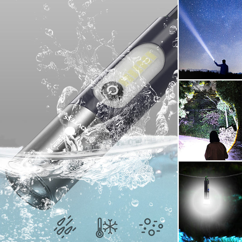 LumoGlow™ - Rechargeable Multifunctional LED Flashlight