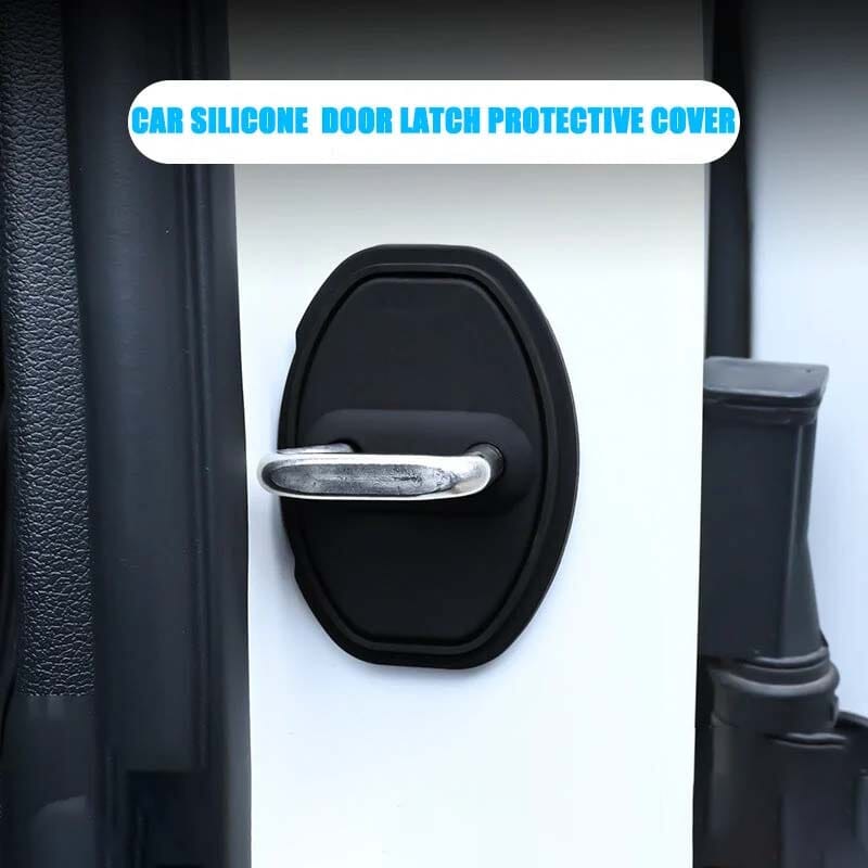 Silicone Car Door Lock Covers - Protective Key Guard Set