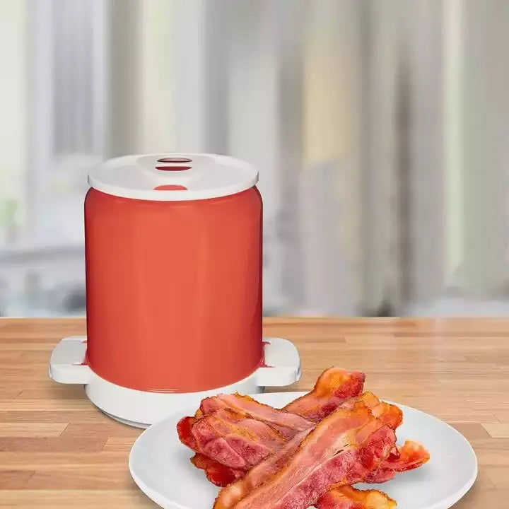 CrispEase™ - Microwave Bacon Cooker with Splash Guard & Dishwasher Safe
