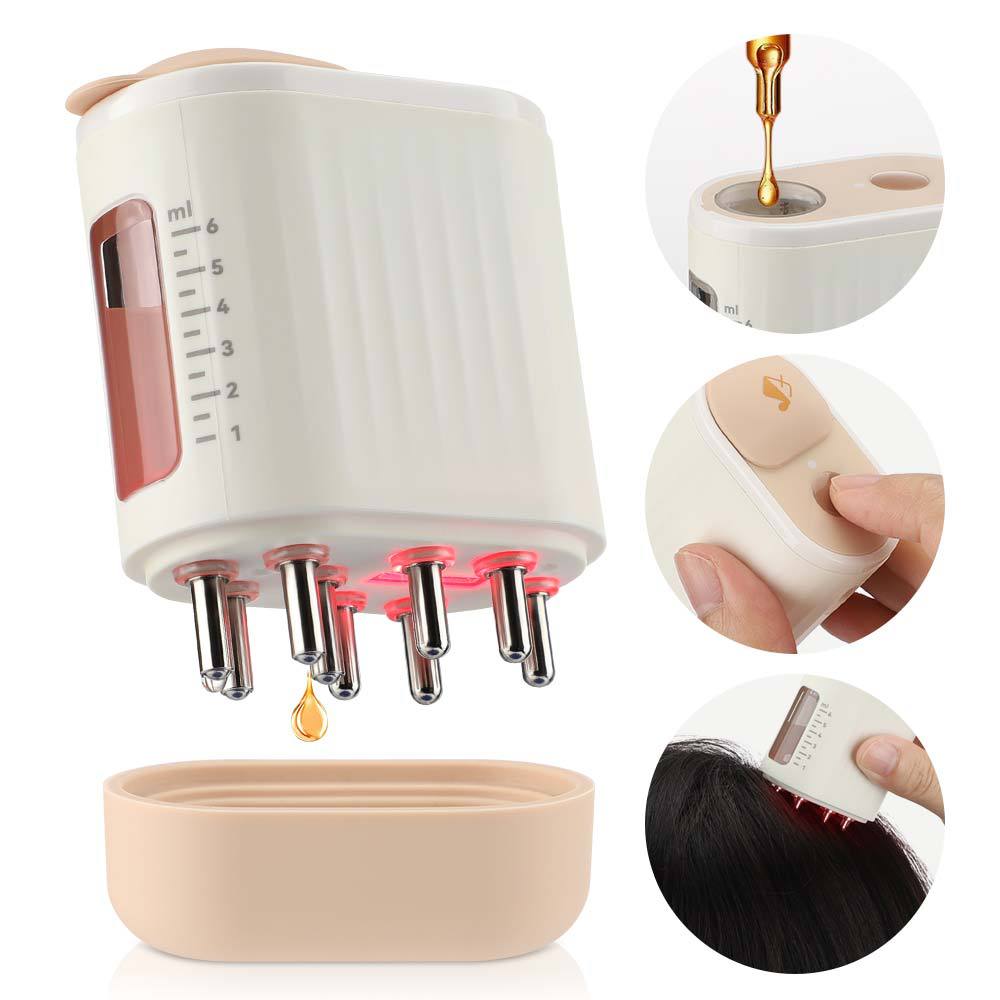 Electric Scalp Massager with Hair Growth Therapy and Vibration
