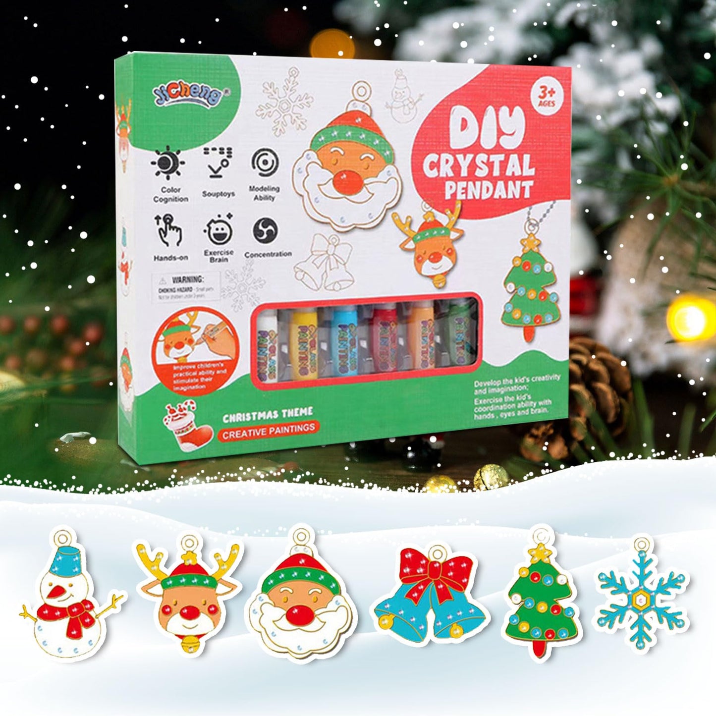 SparkleCraft™ - DIY Crystal Pendant Painting Kit for Creative Jewelry