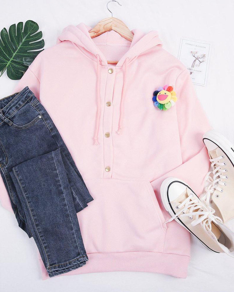 Cozy Pink Women's Hoodie with Kangaroo Pockets