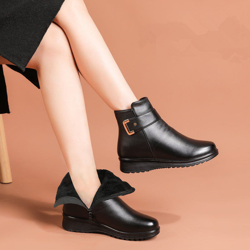 Genuine Leather Orthopedic Boots for Comfortable Support