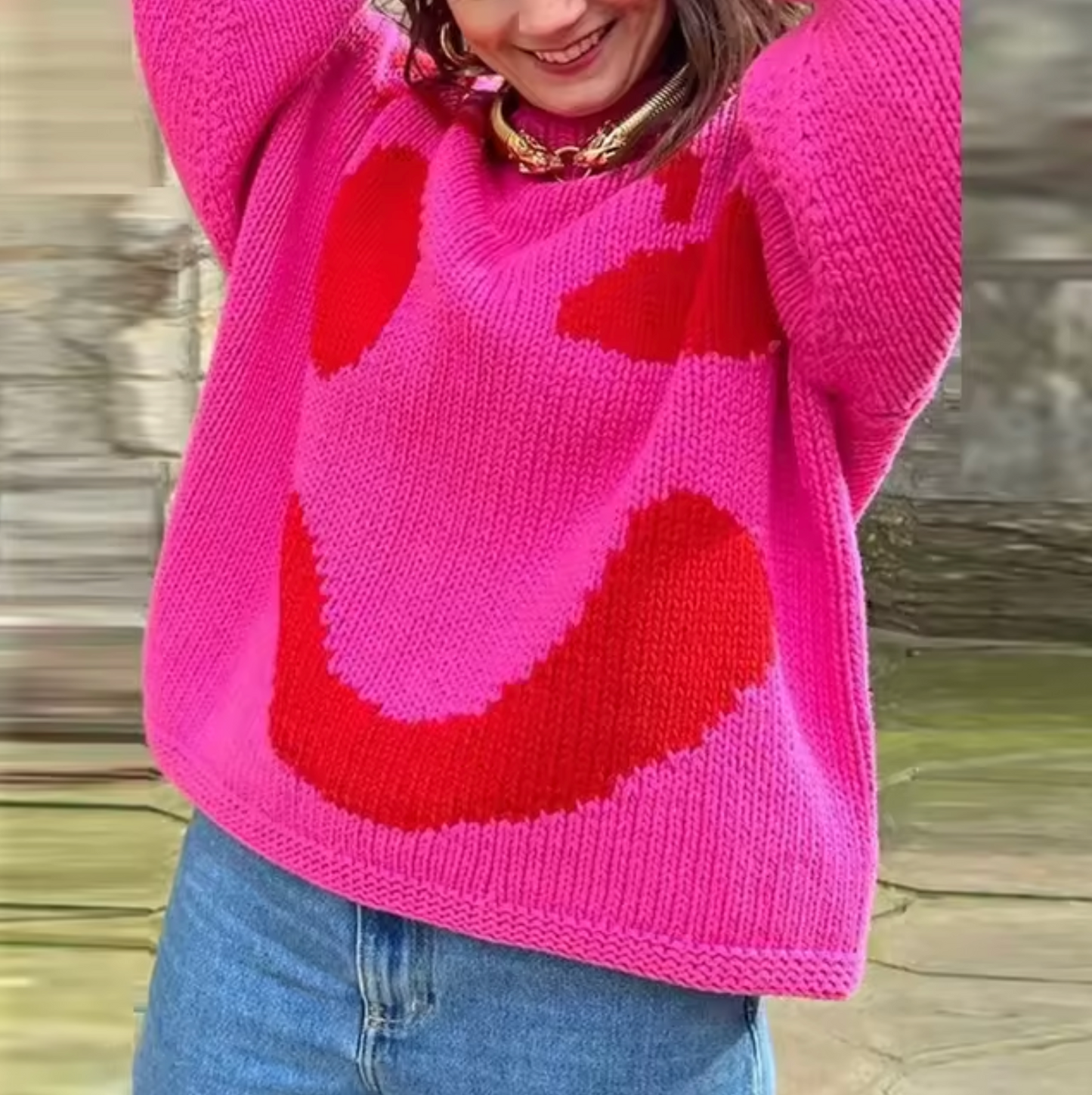 Cozy Oversized Cotton Knit Sweater