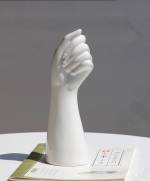 Glossy Ceramic Hand-Shaped Vase Artistic Home Decor Accent