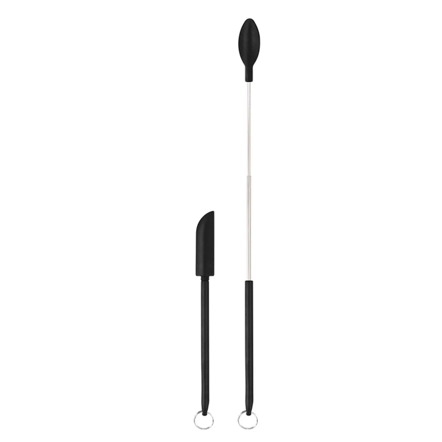 Set of Mini Silicone Jar Spatulas for Baking and Cooking