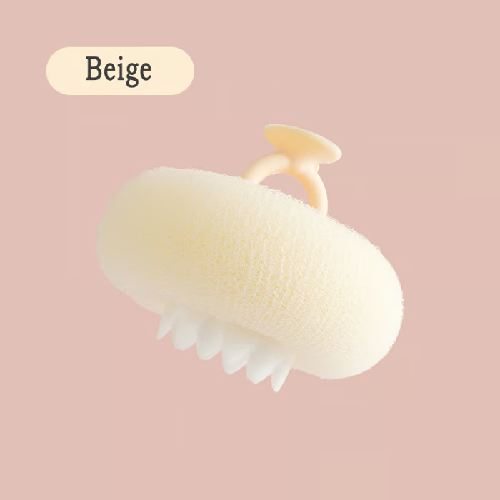 Soft Sunflower Suction Bath Ball for Gentle Cleansing