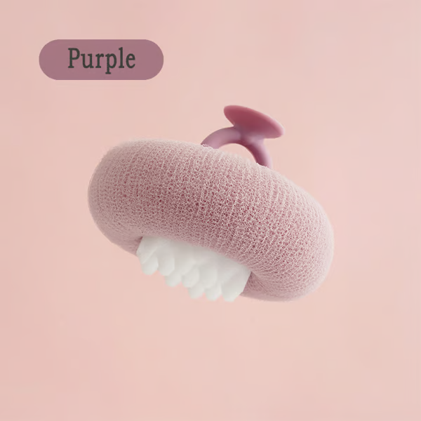 Soft Sunflower Suction Bath Ball for Gentle Cleansing