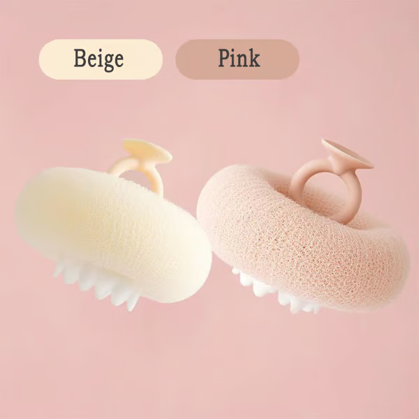 Soft Sunflower Suction Bath Ball for Gentle Cleansing