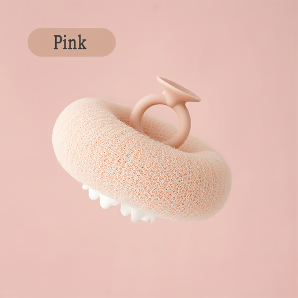 Soft Sunflower Suction Bath Ball for Gentle Cleansing