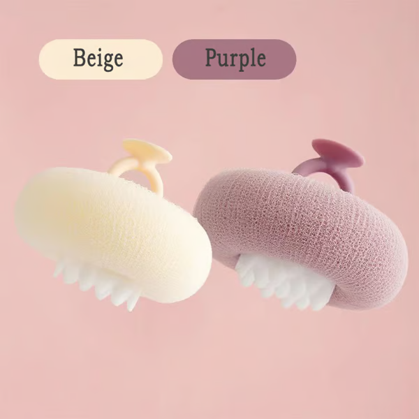 Soft Sunflower Suction Bath Ball for Gentle Cleansing