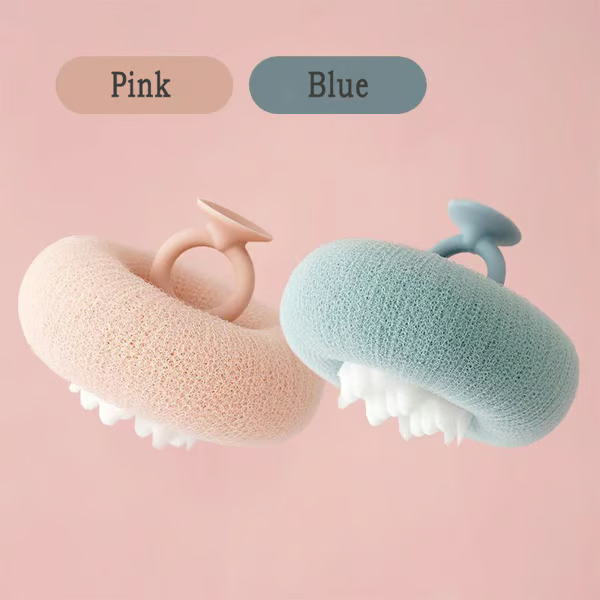 Soft Sunflower Suction Bath Ball for Gentle Cleansing