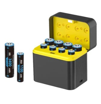 SuperCharger™ - Rechargeable Lithium AA & AAA Battery Kit