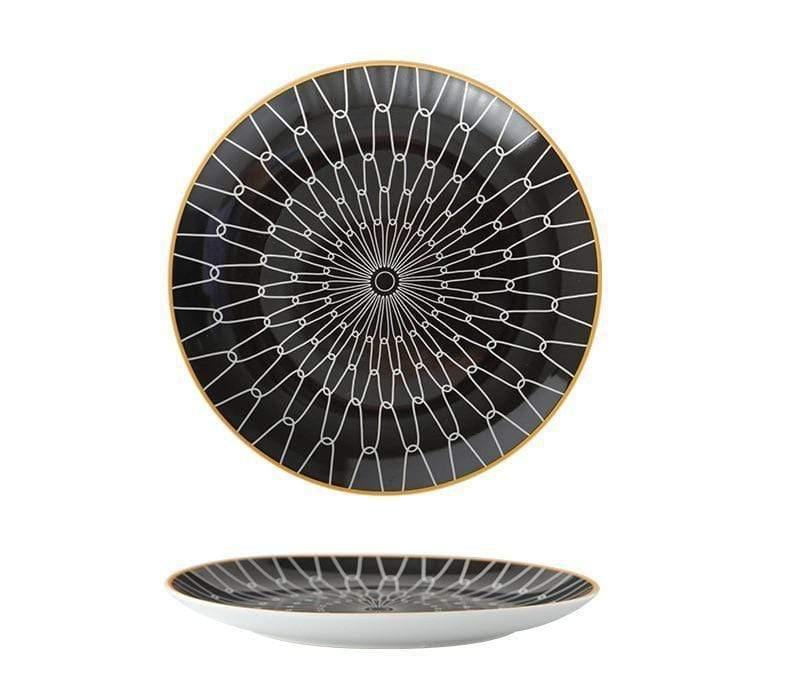 Handcrafted Ceramic Iris Flower Plate
