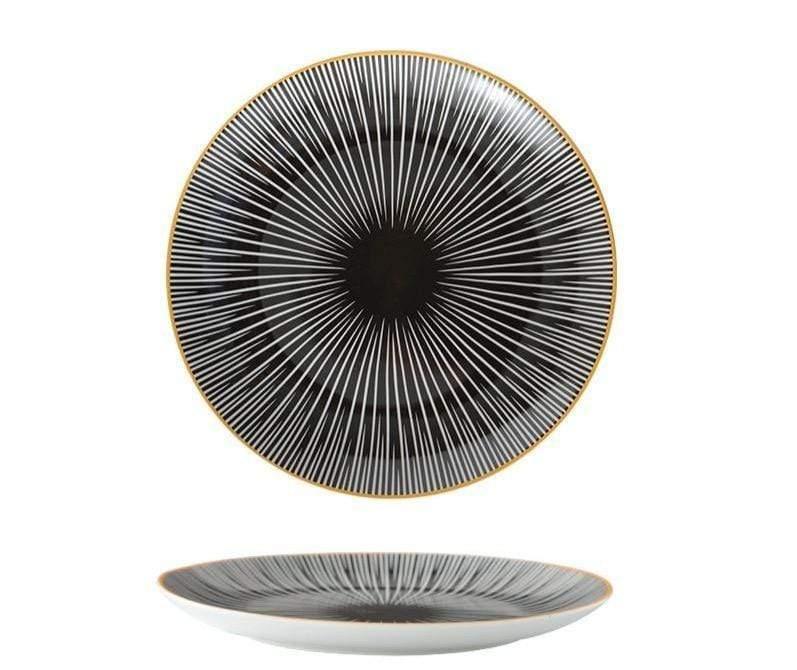 Handcrafted Ceramic Iris Flower Plate