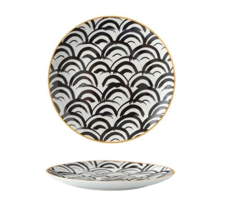 Handcrafted Ceramic Iris Flower Plate