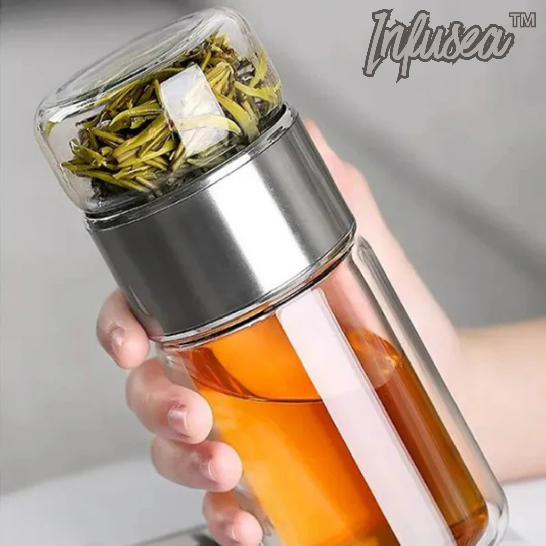 Infusea™™ – Elegant Glass Tea Maker for Perfect Brews