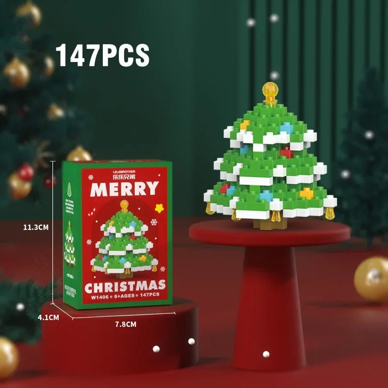 Festive Building Block Figures for Holiday Family Fun