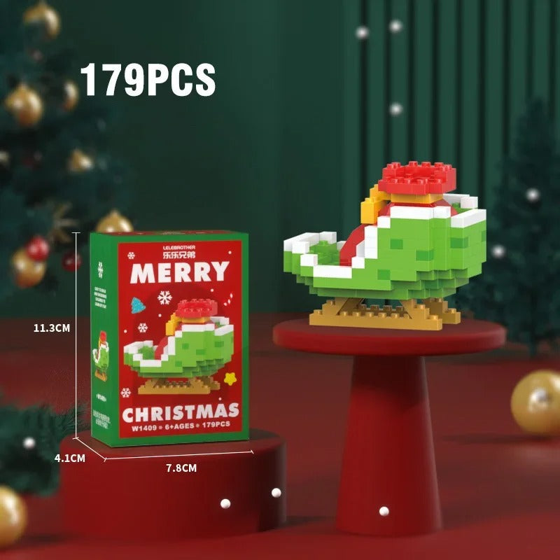 Festive Building Block Figures for Holiday Family Fun