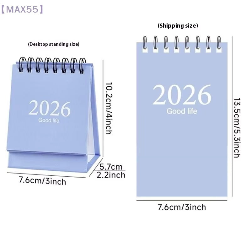 2026 Mini Desk Calendar | Morandi Color Standing Calendar
