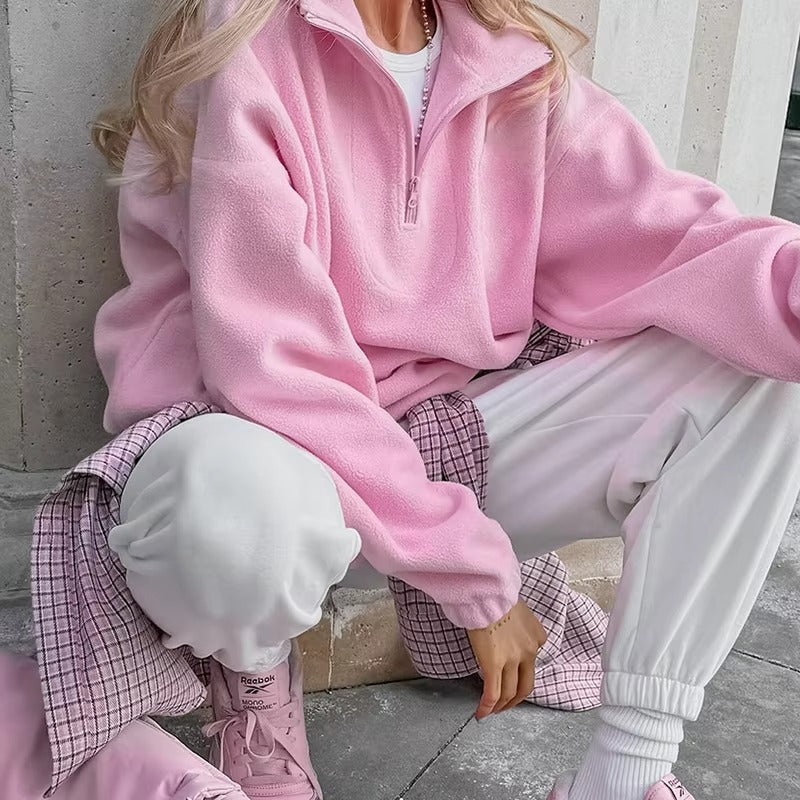 Women's Soft Pink Pullover Hoodie