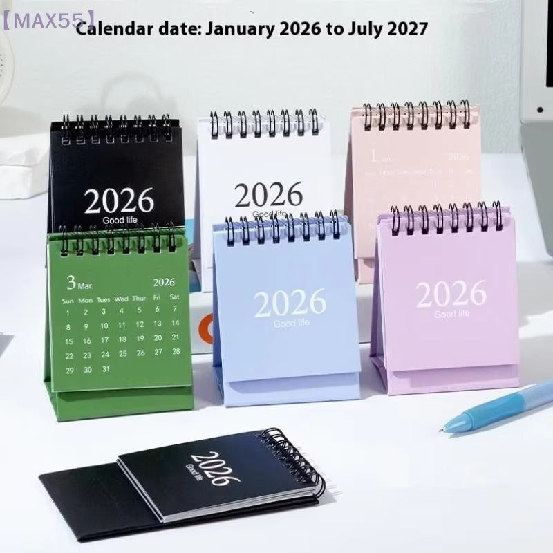 2026 Mini Desk Calendar | Morandi Color Standing Calendar