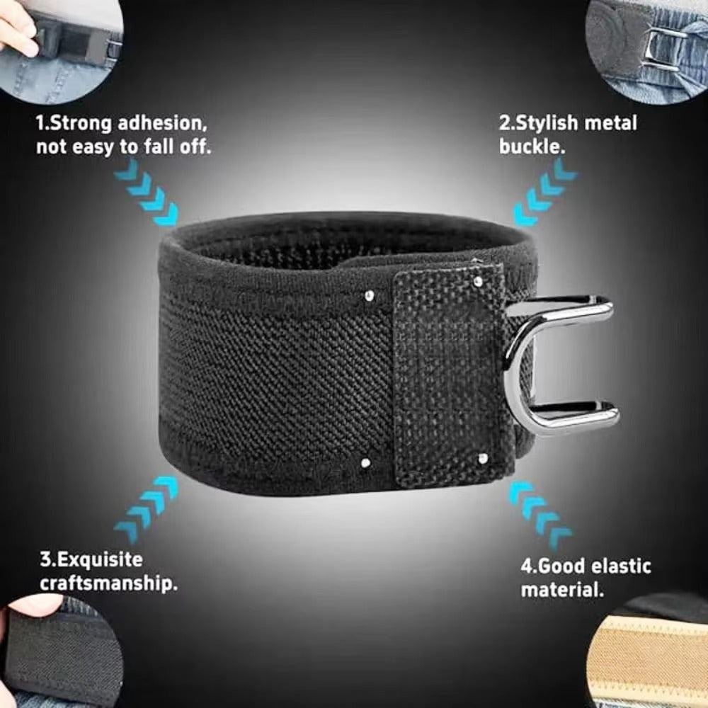Buckle-Free Elastic Waist Clip for Jeans & Pants