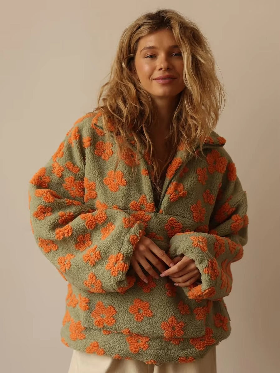 Daisy Bloom Fleece Hoodie
