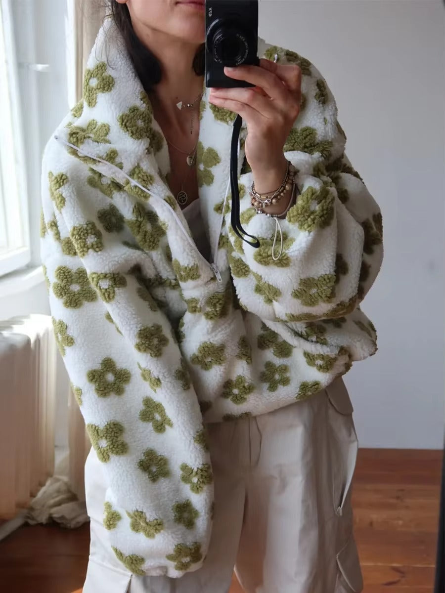 Daisy Bloom Fleece Hoodie