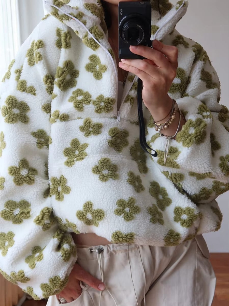 Daisy Bloom Fleece Hoodie