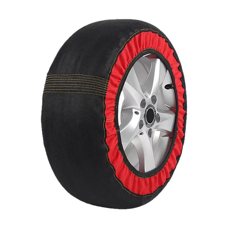 Anti-Slip Snow Socks for Car Tires - Reusable Winter Traction Covers
